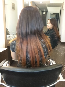 My friend Eka's ombre (it really compliments her haircut!) ♥