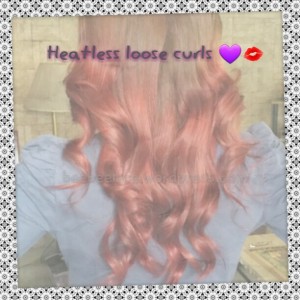 Heatless loose curls